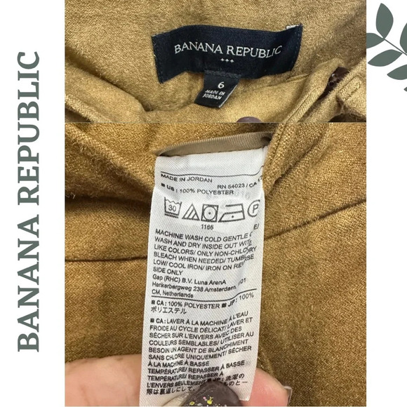 Banana Republic Women's Vegan
Suede Briwn Straight Leg Pant Brown
Size 6 - Picture 6 of 7